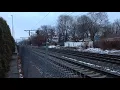 Amtrak train 175 passes by