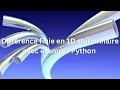 Difference finie en 1D stationnaire avec exemple Python