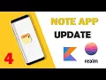 UPDATE - Note App with Realm Database Android Studio PART 4