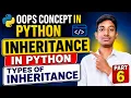 Python OOPs in Telugu Part 6 Inheritance in Python Types of Inheritance Explained with Examples