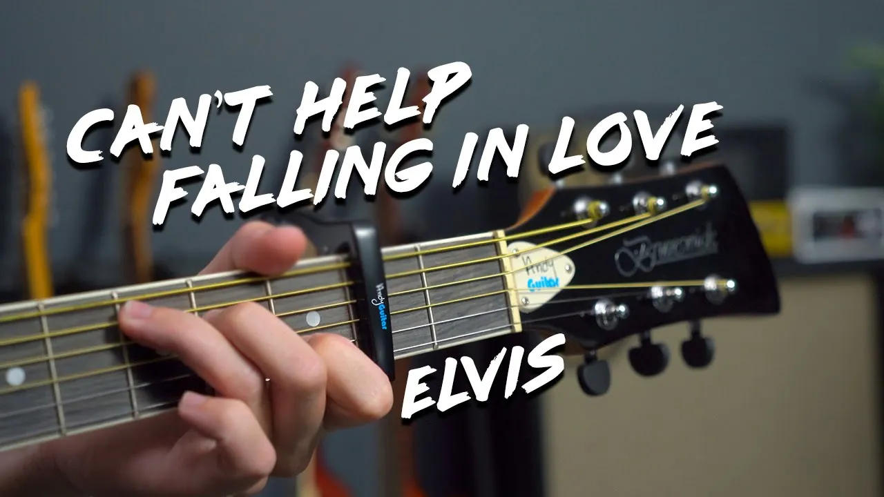 Elvis - Can't Help Falling In Love Guitar Lesson - Simple strumming tutorial