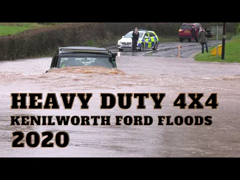 Download MP3 Kenilworth Ford Floods 2020 - Heavy Duty 4X4. Warwickshire England.