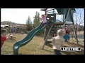 Lifetime Heavy-Duty Metal Playset with Clubhouse - Earthtone 90042