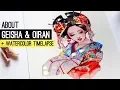 Download Lagu About Geisha \u0026 Oiran + WATERCOLOR TIMELAPSE