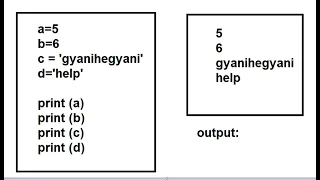 Print multiple values to multiple variables in python Program