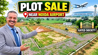 हाईवे के बगल सोसाइटी 🔥Plots for SALE near Noida Airport | Property Investment at Yamuna Expressway