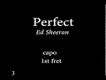 Download Lagu Perfect by  Ed sheeran Easy Chords and Lyrics