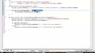 HOW TO VALIDATE PIN CODE NUMBER IN JAVA USING REGEX