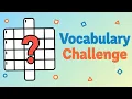 Fun English Crossword Puzzle Test Your Vocabulary Brain Skills