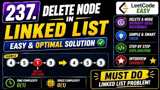 237 Delete Node in a Linked List O 1 Trick Explained