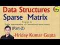 DS Lecture-23 Sparse Matrix Part-2