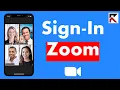 How To Sign In Zoom Meetings App iPhone