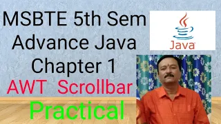 Advance Java 5h sem MSBTE Scrollbar Practical