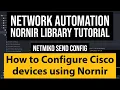 Nornir python Tutorial use netmiko - send