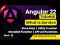 Angular 22 Tutorial for Beginners Service in Angular