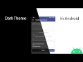 Dark theme in Android apps the easiest way for beginners