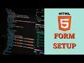 HTML5 form setup - Basic HTML5 Fast