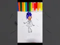 Colorful Skeleton Girl