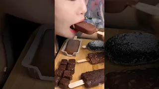 Chocolate Magnum Churchy Ice Cream Eating ASMR Mukbang 