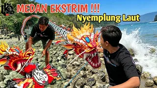 MEDAN EKSTRIM LAYANGAN NAGA NG4MUK DIPANTAI