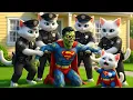 Lagu 😱 OMG 🧟 Zombie Superman Breaks In ⚡ Little Kitten Panics As Police Storm In! | AI Cat Story