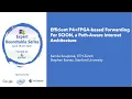 Presentation Efficient P4 FPGA-based Forwarding for SCION a Path Aware Internet Architecture