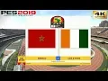 PES 2019 (PC) Morocco vs Ivory Coast | AFRICA CUP OF NATIONS GROUP D | 28/06/2019 | 4K 60FPS