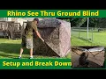 Rhino R180 3 Person See Through Hunting Ground Blind Setup and Take Down