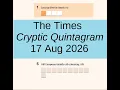 The Times Cryptic Quintagram 2648
