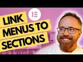 How to link WordPress Menu Items to Elementor Sections Elementor Menu Anchor