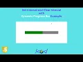 setInterval and clearInterval in JavaScript Dynamic Progress Bar Tutorial