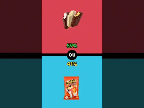 comer 1 picolé saboroso ou 1 salgadinho de queijo bem gostoso? 🍦🧀 qual você prefere? 😁