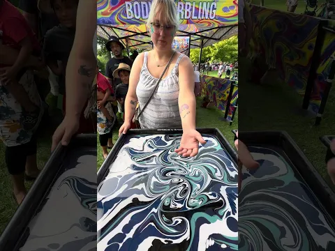 Body Marbling Paint Dip Art by BLVisuals at Return to the River Festival    81