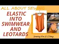 How to sew elastic in swimwear and activewear - beginner friendly tutorial