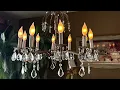 How I restored and rewired an antique brass and crystal chandelier
