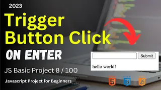 Trigger Button Click on Enter Javascript Project for Beginners