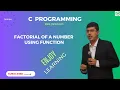 C Programming Factorial of a Number using Function