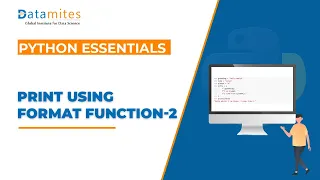 Print Using a Format Function Part 2 Python Essentials