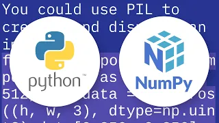 How do I convert a numpy array to and display an image