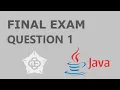 CCU JAVA FINAL EXAM - Question 1