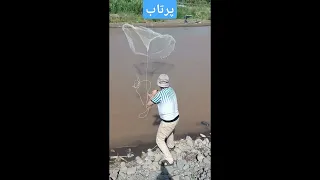 ماهی گیری باتور پرتاب تور برای صید ماهی Fishing Fish 