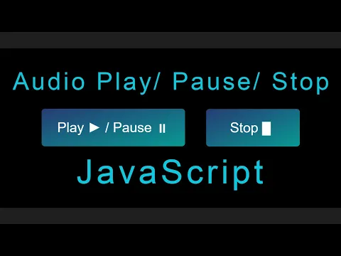 Download MP3 Audio Play Pause and Stop using JavaScript | Play Audio using JavaScript