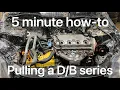 How to remove the engine trans from 92-00 Honda Civic 92-97 Del Sol 94-01 integra