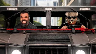 RATÃO DIRIGIU UMA HUMVEE MILITAR EM SÃO PAULO