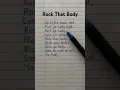 Download Lagu Rock That Body lyrics 🎵 song by ~ Black Eyed Peas #blackeyedpeas #rockthatbody #trending #lyrics