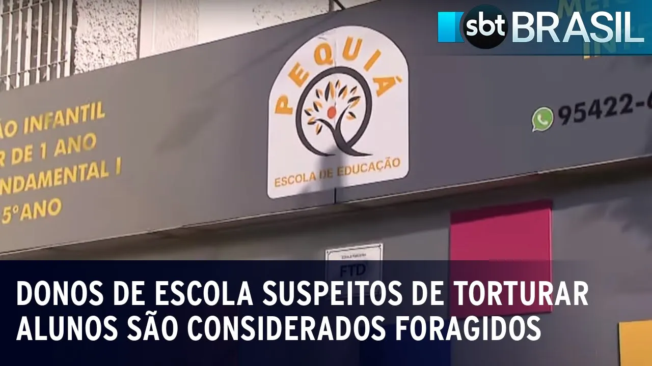 Donos de escola suspeitos de torturar alunos são considerados foragidos | SBT Brasil (26/06/23)