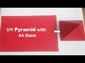 How to Make a Pyramid with A4 Paper
