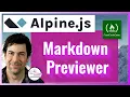Discover the Power of Alpine JS Build the freeCodeCamp Markdown er