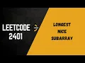 LeetCode 2401 Longest Nice Subarray Sliding Window Easy Explanation in Hindi Code in Python