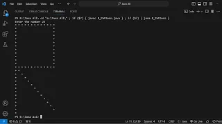 Java Program R Pattern Print User Input For Visual Studio Code VS Code